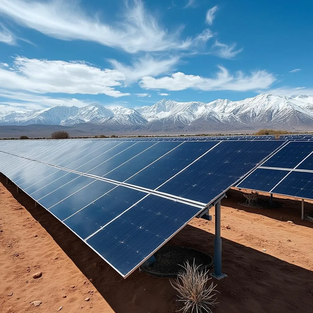 Parque solar en Mendoza