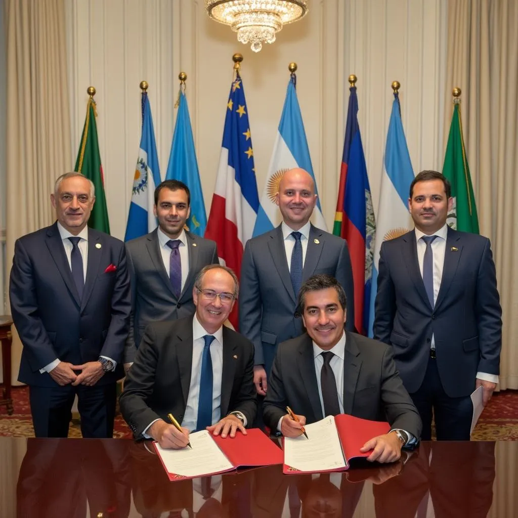 Firma de acuerdo de inversión